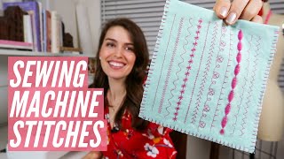 Selecting Stitches  Sewing Machine Basics [upl. by Andrei]