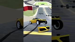 Corvette C7 Car Crashing 20  Mega Car Crash Simulator  shorts gaming mysterxgaming [upl. by Philly]