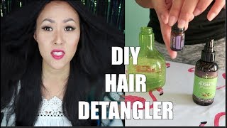 The Best Homemade Hair Detangler And LeaveIn Conditioner Spray [upl. by Aicinoid]