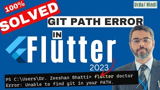 SOLVED Flutter Error Unable to find git in your PATH  flutter git path error 100 fix [upl. by Ociredef]