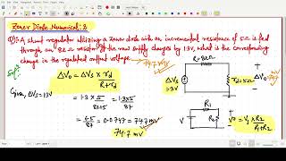 Zener Diode Numerical 2 Microelectronics circuits [upl. by Madalena249]