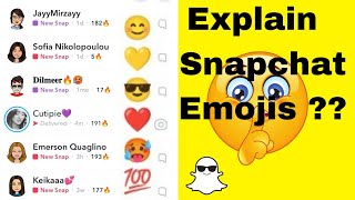 Snapchat emoji explain 2024  Snapchat yellow heart meaning  Snapchat emoji ka kia MATLAB hota hai [upl. by Yliah]