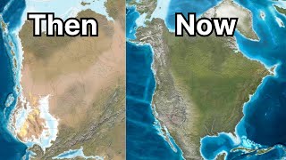 Evolution of North America  from the Permian to the Quaternary Period [upl. by Aihsetan896]