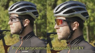 Jak działają okulary rowerowe fotochromowe quotLUCKYquot  Test okularów fotochromowych [upl. by Nevag]