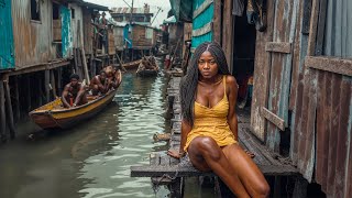 Life In a Floating Slum in Africa  Makoko [upl. by Marilla]