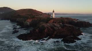 Relaxing waves and lighthouse [upl. by Ebaj826]