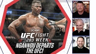 Francis Ngannou leaves the UFC  The BT Sport gang discuss the heavyweight shift  with Mike Bisping [upl. by Amehsyt]