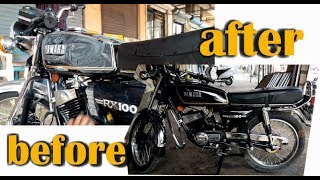 how to polish bike  Shine Your Bike  yamaha rx 100  bullet singh boisar [upl. by Kus290]