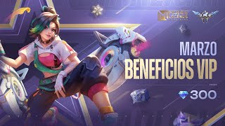 Beneficios del VIP de Marzo  Ixia quotDinámica y Colorquot  Mobile Legends Bang Bang [upl. by Victorine]