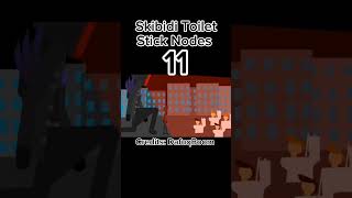 Skibidi Toilet Stick Nodes 11 shorts [upl. by Nevets]