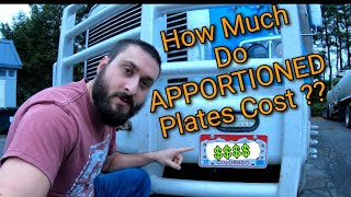 How much do Apportioned Plates cost on my semi trucks 🚚 [upl. by Suryt]