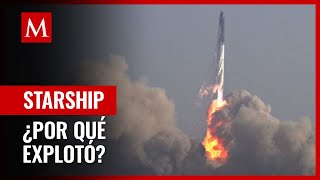 Así se vio la explosión del cohete Starship de SpaceX [upl. by Binky]