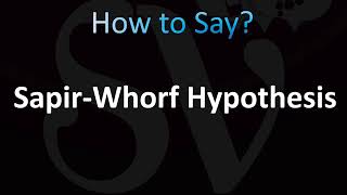 How to Pronounce SapirWhorf Hypothesis CORRECTLY [upl. by Eikcuhc135]