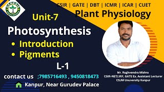 Photosynthesis  Photosynthetic Pigments  Plant Physiologygenesisinstitute [upl. by Cahra]