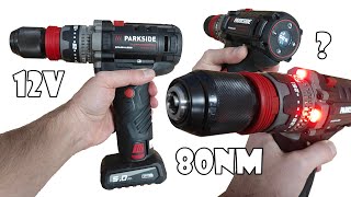 Parkside Performance 12V 80Nm Drill with Color Display and WTF Lights parksideperformance [upl. by Odama]