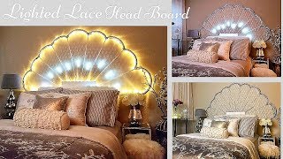 High End looking Lace HeadboardSimple and Inexpensive Bedroom Decorating Idea [upl. by Malsi680]