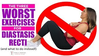 Exercises to AVOID with Diastasis Recti  Postpartum Ab Exercises  Rectus Diastasis Friendly [upl. by Ylicic433]