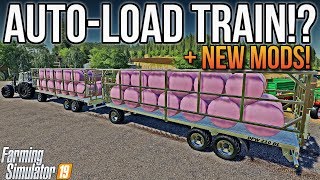 AUTOLOAD BALE ROAD TRAIN  New Mods For Farming Simulator 19 [upl. by Marjorie]