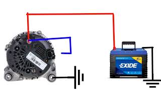 How to wiring Car Alternator Diagram [upl. by Doraj]