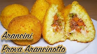 Arancine o Arancini di Riso con PROVA ARANCINOTTO  Italian Recipe Video 4k [upl. by Wilkins30]