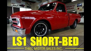 FRAMEOFF RESTORED 1967 CHEVY C10 SHORTBED LS1 V8 AC FOR SALE  WWWTHIELMOTORSCOM [upl. by Aicenaj134]