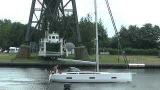 Stadt Rendsburg 2024  SCHWEBEFÄHRE unter der HOCHBRÜCKE  NORDOSTSEEKANAL [upl. by Truman]