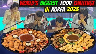 WORLD’S BIGGEST FOOD CHALLENGE in SOUTH KOREA 2023😱INDIA🇮🇳 vs ALL COUNTRIES COMPETITION🔥Ep692 [upl. by Hagar]