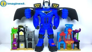 ROBOT GIGANTE BATBOT EXTREME DE BATMAN IMAGINEXT  CAMBIADOR DE VOZ JUGUETES DIVERTIDOS PARA NINOS [upl. by Kloster]