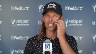 Aaron Baddeley Thursday Falsh Interview 2024 Valspar Championship © PGA Tour [upl. by Halli164]