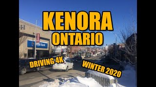 Kenora Ontario Canada  Driving in 4K [upl. by Kcirdnek270]