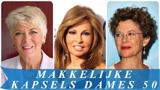 Makkelijke kapsels dames 50 [upl. by Halbeib]