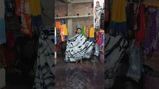 Black colour saree price 550ship  6299249955 blacksaree linensarees bhagalpurisaree art [upl. by Amikan]