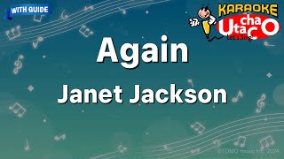 Again – Janet Jackson Karaoke with guide [upl. by Ecadnac]