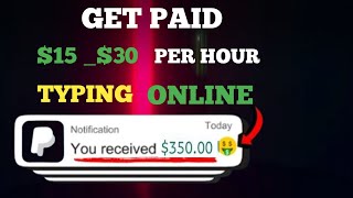 Get Paid 1530 Typing Online [upl. by Mahda]