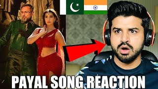 PAYAL SONG Official Video YO YO HONEY SINGH  NORA FATEHI  Reaction Vlogger [upl. by Eednam]