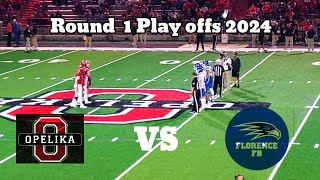 High school football play offs 2024 opelika vs florence alabama 1st round [upl. by Nyvrem]