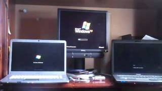 windows 7 vs windows vista vs windows xp restart test [upl. by Greabe]