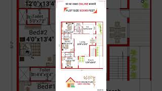 50 x 45 Feet 3BHK HOUSE PLAN EAST FACING HOUSE houzy [upl. by Charlie]