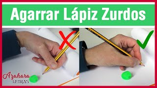 Cómo sujetar el lápiz para zurdos  Curso para mejorar la caligrafía para zurdos  Lección 1 [upl. by Lise308]