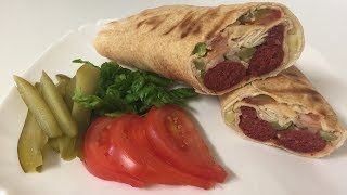 Lebanese Sausagecookampsandwichسندويش سجق على الطريقة اللبنانية [upl. by Higley823]