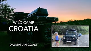 Croatia wild camp  visit Plitvicka National Park Dalmatian Coast Have we seen any brown bears [upl. by Aissat]