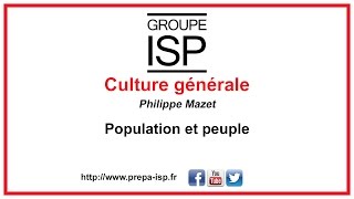 Population et peuple [upl. by Buckden]