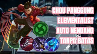 MAGIC CHESS COMBO CHOU PANGGUNG ELEMENTALIST  MEMBUNUH TAMPA MENYENTUH [upl. by Renny651]