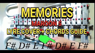 Memories Lyre Cover  Easy Chords Tutorial Maroon 5 [upl. by Attlee]