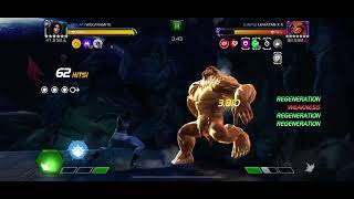 MCoC Jessica Jones vs Sasquatch on node 38 provocateur ebb flow knockdown right back at it [upl. by Nanaek]