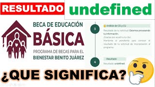 ¿QUE SIGNIFICA UNDEFINED BECA DE EDUCACION BASICA 2023PRESCLARPRIMARIASECUNDARIA EXPLICACION 👧🏼👦🏼 [upl. by Clarinda]