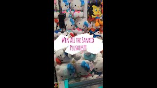 Win ONLY SANRIO 10 Claw machine Wins of Sanrio toys hellokitty cinnamoroll compilation [upl. by Kaule]