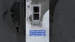 Nova Scotia winter storm dumps 2plus feet of snow [upl. by Manfred688]