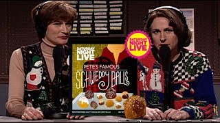 Saturday Night Live Petes Famous Schweddy Balls Review [upl. by Rorrys869]