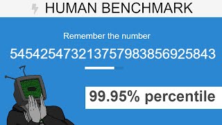 Programmer VS The Human Benchmark Test  Number Memory [upl. by Cordeelia189]